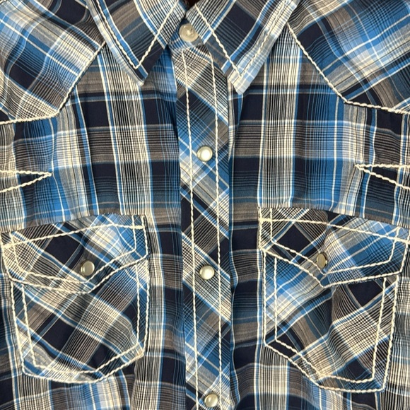 Boys Pintlar Plaid Button Down Shirt- Larger - Picture 2 of 9